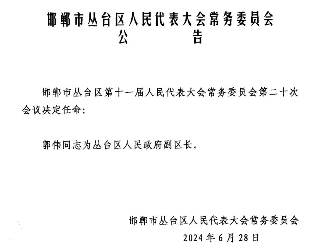 邯郸县政府办公室人事任命重塑领导团队，推动县域发展新篇章